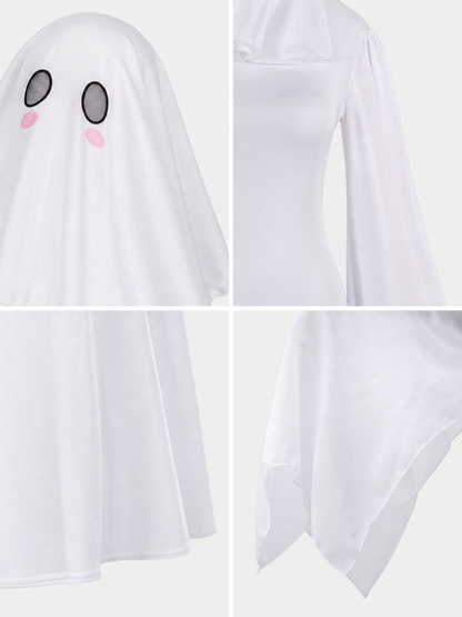 Hooded Cosplay Costume with Ribbon Sleeves