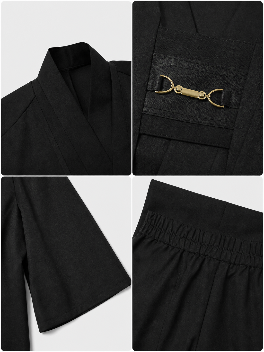 Obi-Wan Kenobi Cosplay Costume, Black Robe