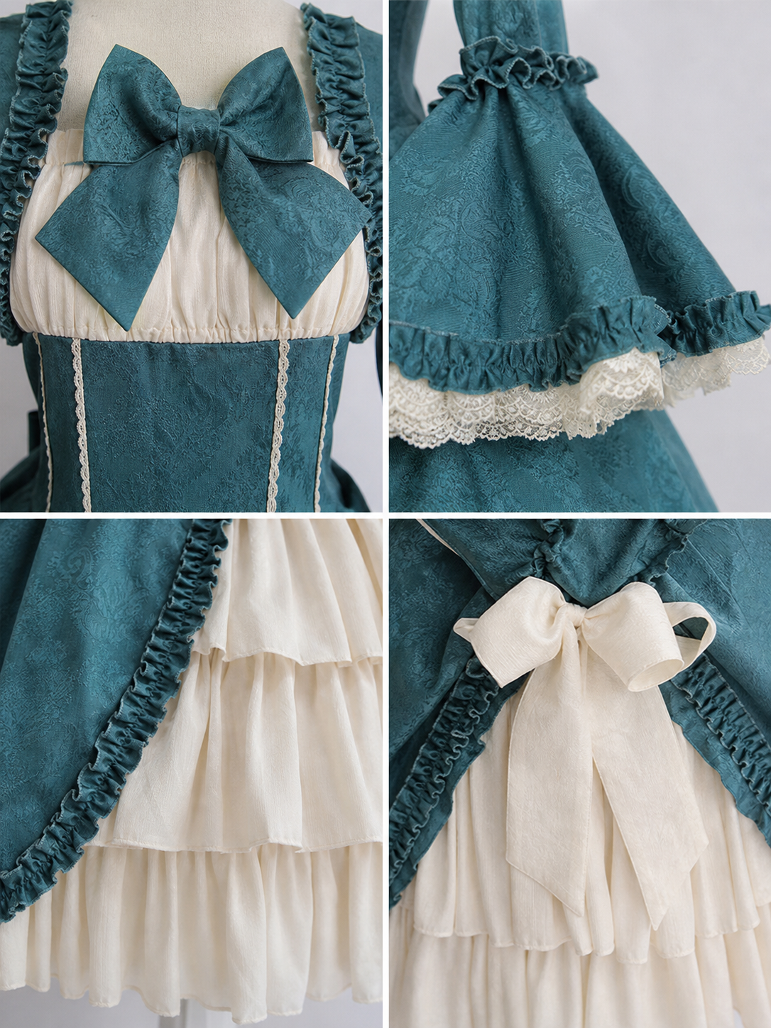 Victorian-Style Ball Gown with Ruffles