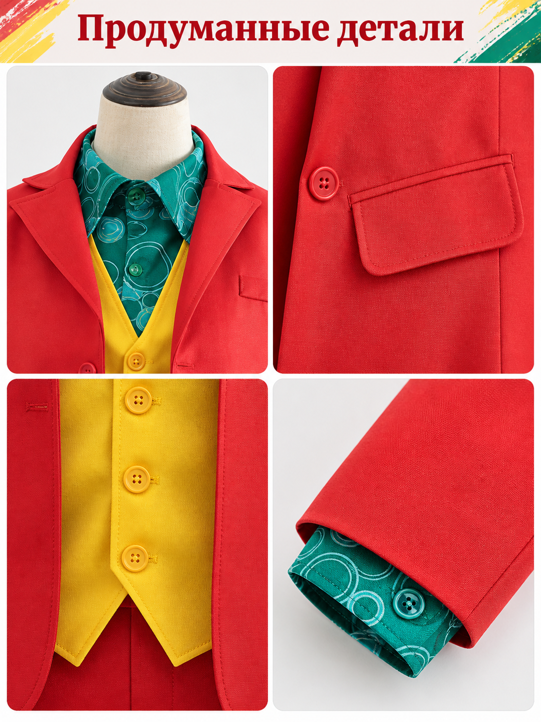 Costume Set: Blazer, Vest, Shirt, and Pants