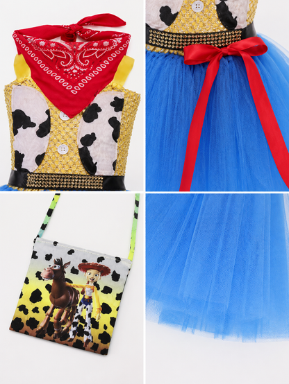 Halloween Cowboy Costume with Skirt product detail composite