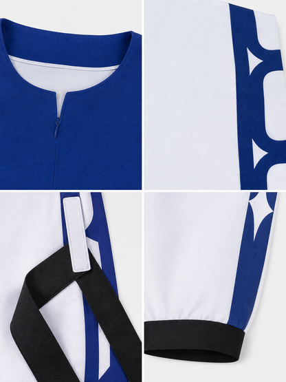 Rimuru Cosplay Costume: Dark Navy Top and Pants
