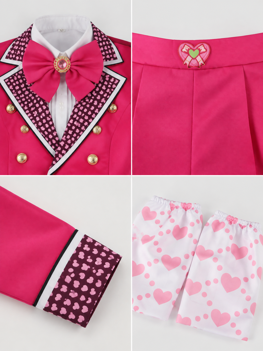 Descendants Cosplay Costume with Bow for Carnival detail view