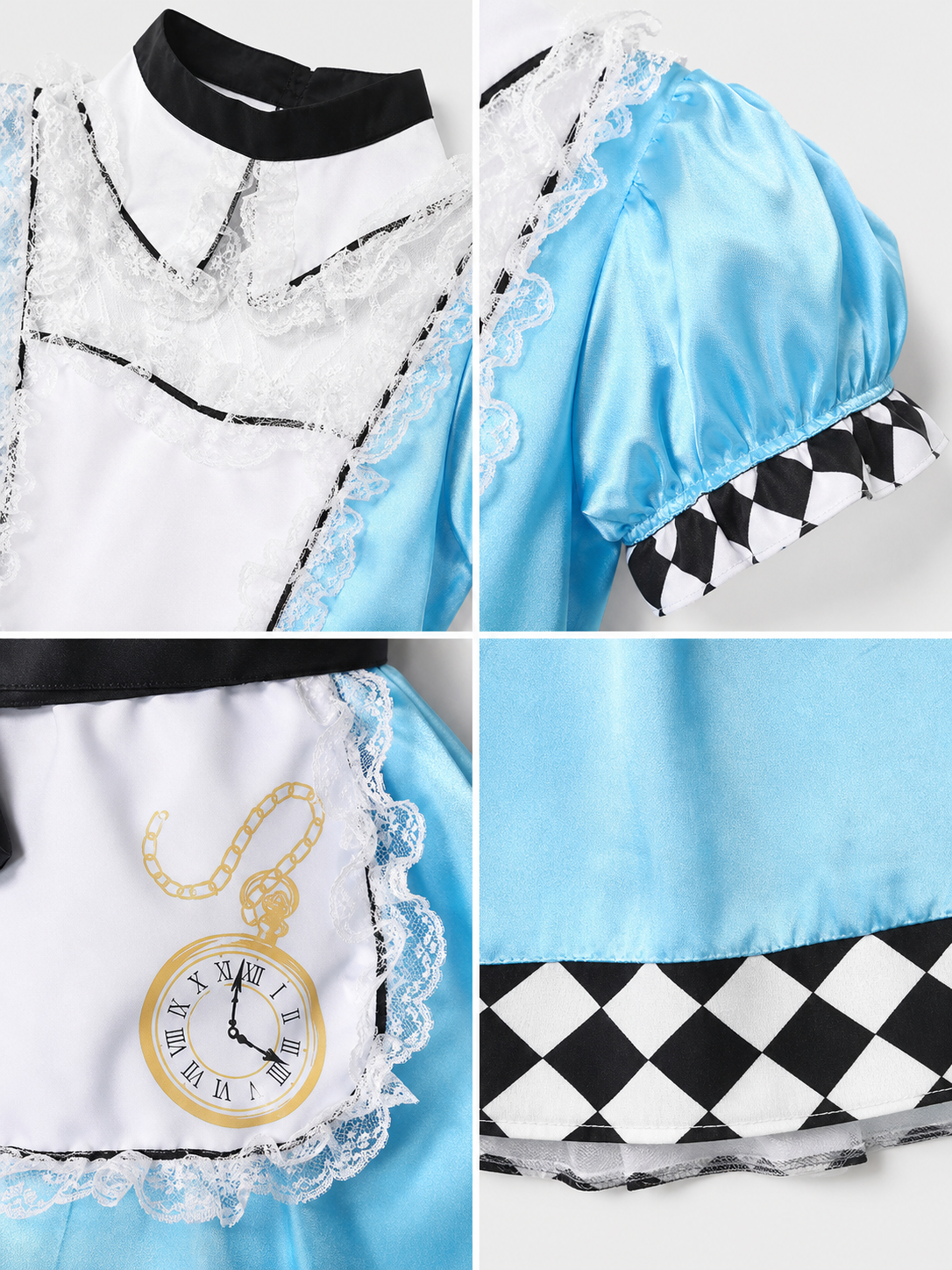 Alice Stage Costume with Apron for Cosplay