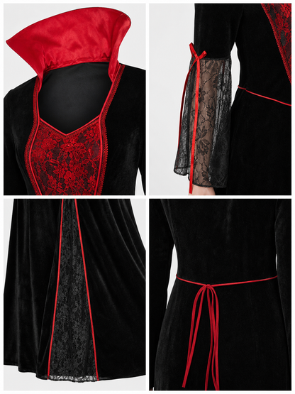 Gothic-Style Halloween Costume Dress