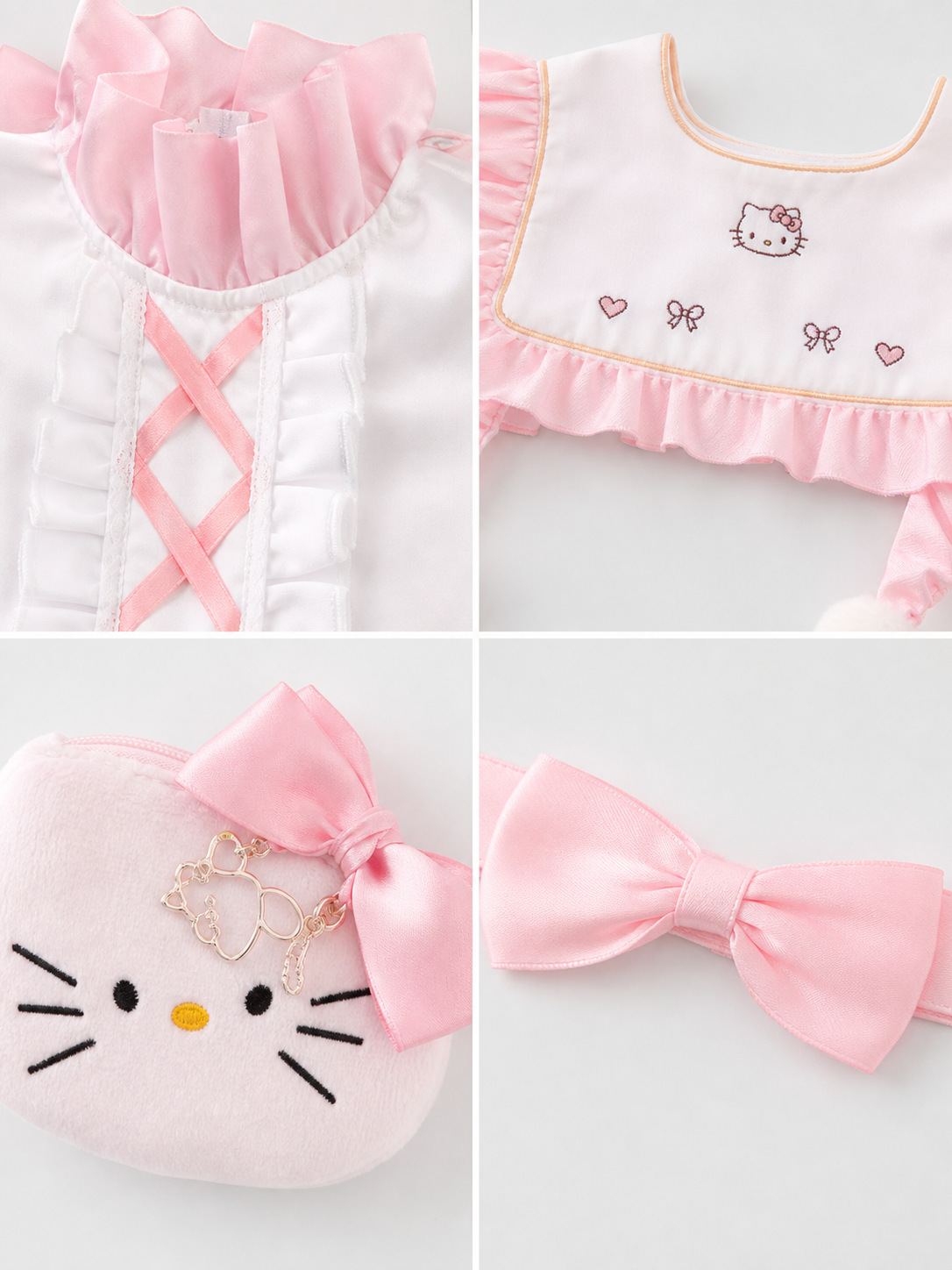 Emma Woods Hello Kitty Cosplay Costume with Accessories