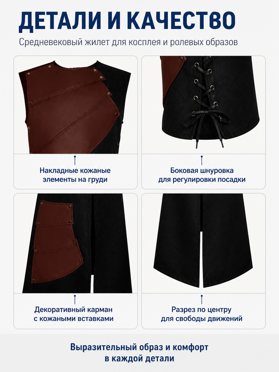 Sleeveless Dress with Asymmetrical Overlays detail view