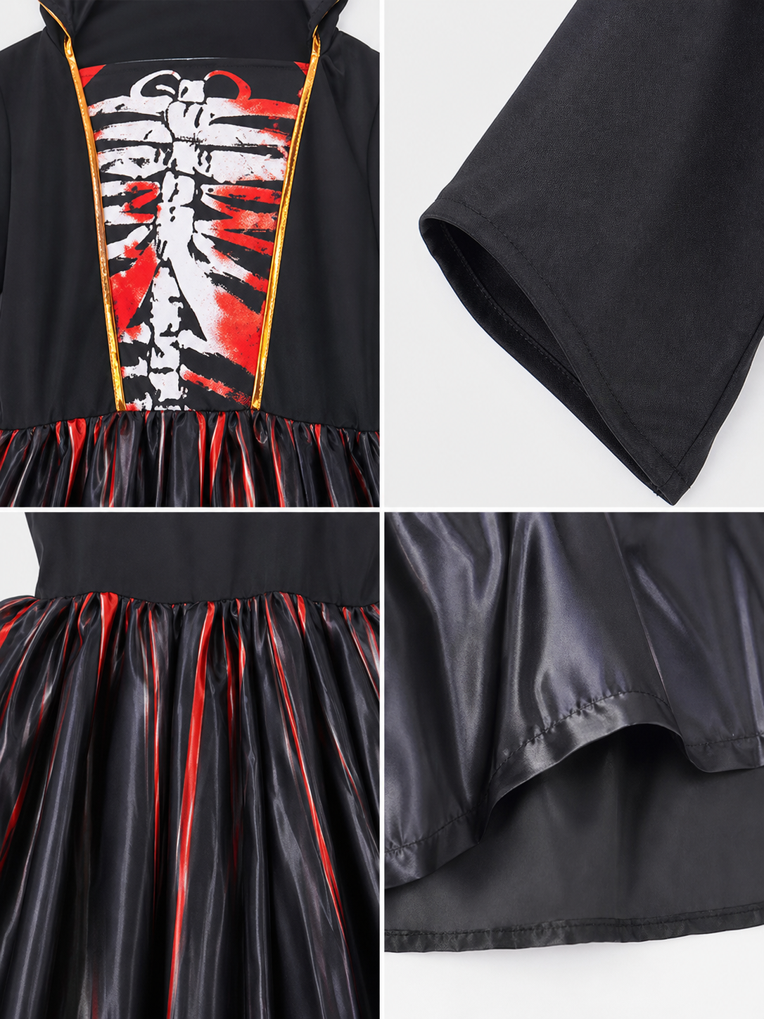 Cosplay Costume: Hooded Dress with Necklace