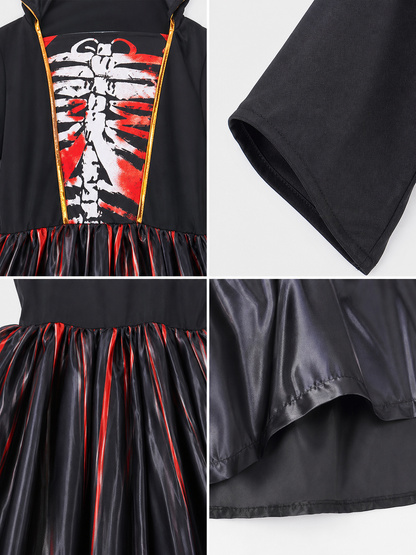 Cosplay Costume: Hooded Dress with Necklace