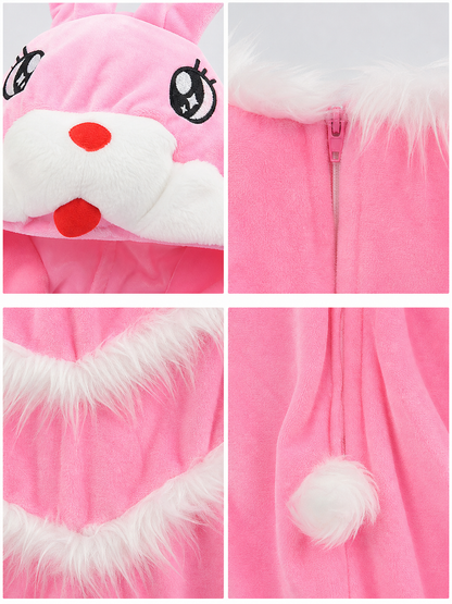Bunny Hooded Jumpsuit Costume for the Stage