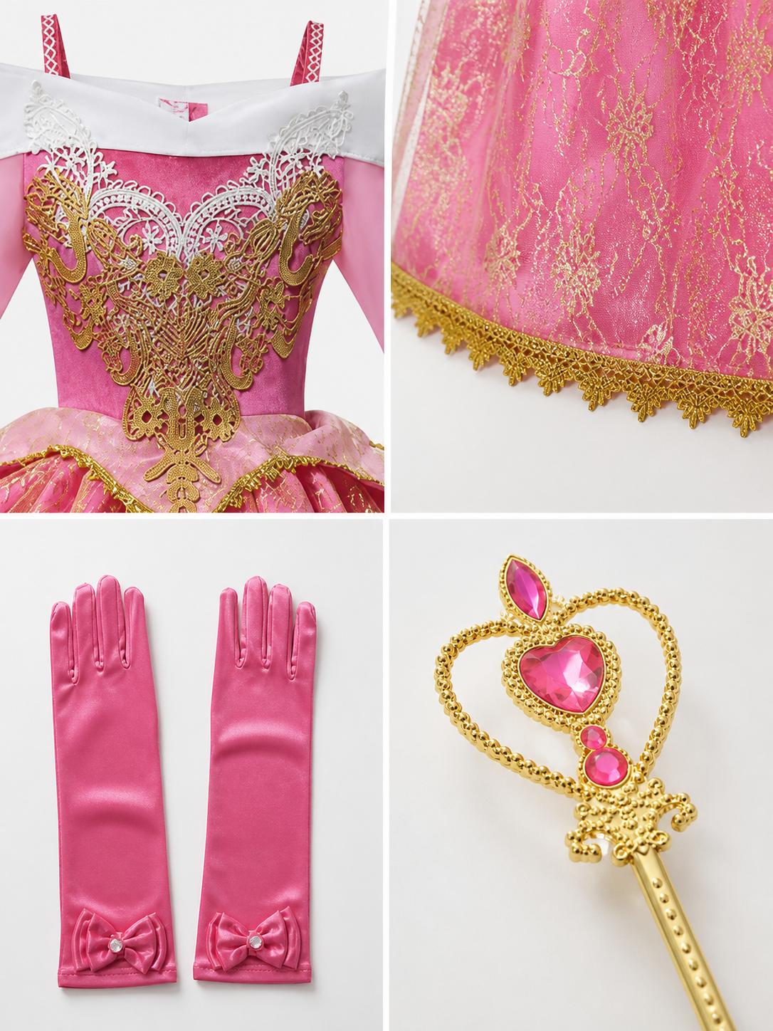 Princess Costume for Halloween and Cosplay detail view
