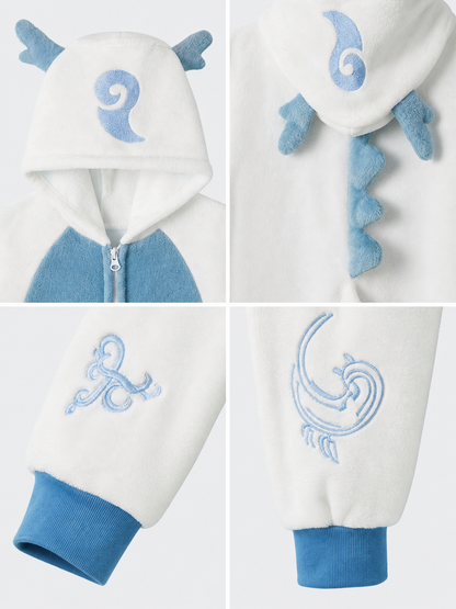 Children's Hooded Dragon Jumpsuit Costume