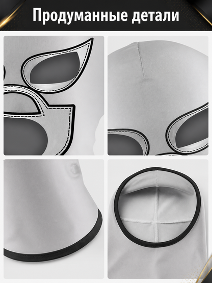 Black and White Carnival Mask for Halloween and Cosplay detail view