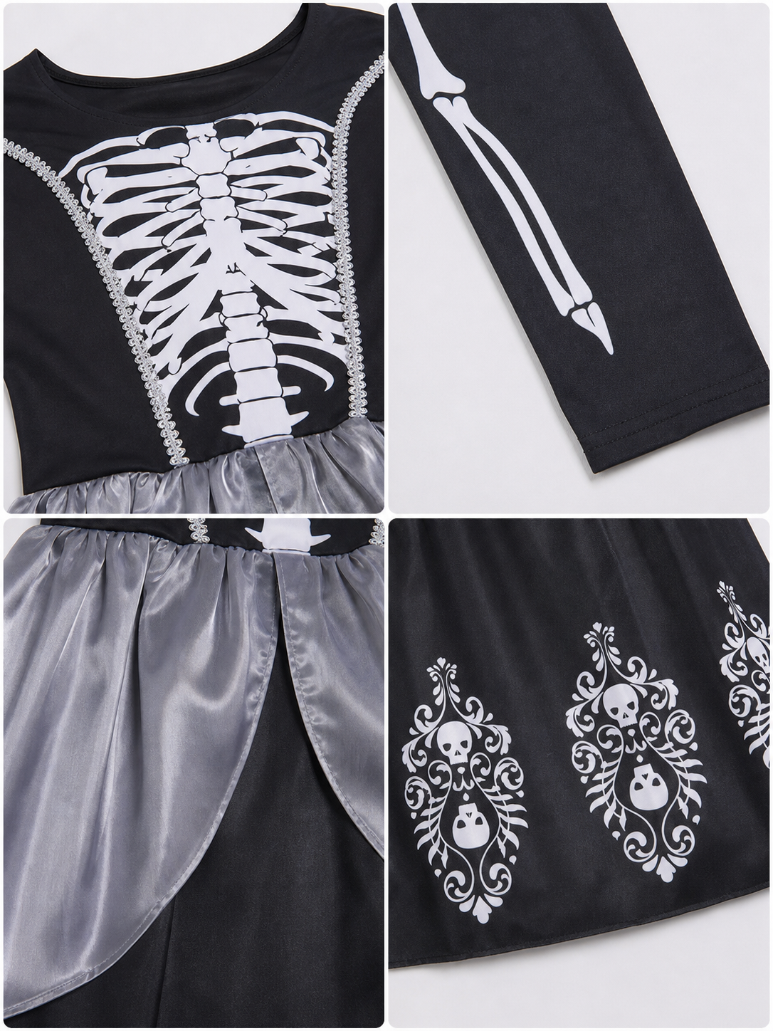 Vampire Cosplay Dress with Hood and Necklace