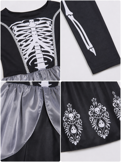 Vampire Cosplay Dress with Hood and Necklace