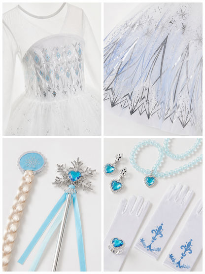 Halloween Snow Queen Costume product detail composite
