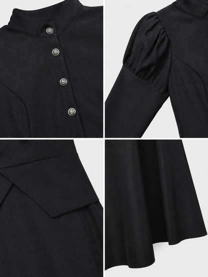 Witch Costume: Dress with Collar detail view