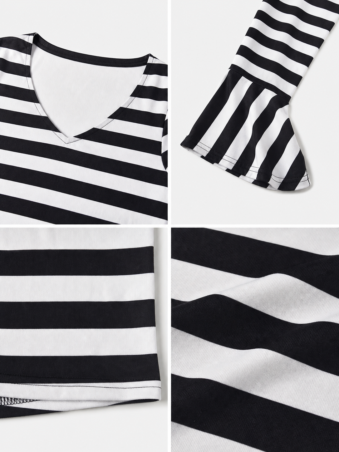 Striped Costume with Hat for Cosplay and Parties