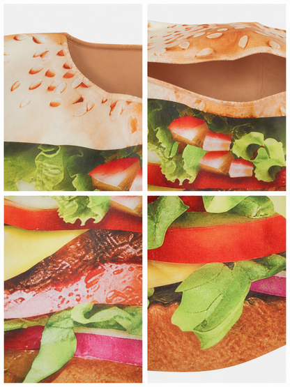 Hamburger Costume for Halloween, Parties, and Stage Performances