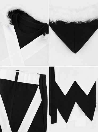XTALE Cross Sans Cosplay Costume with Cape and Shorts