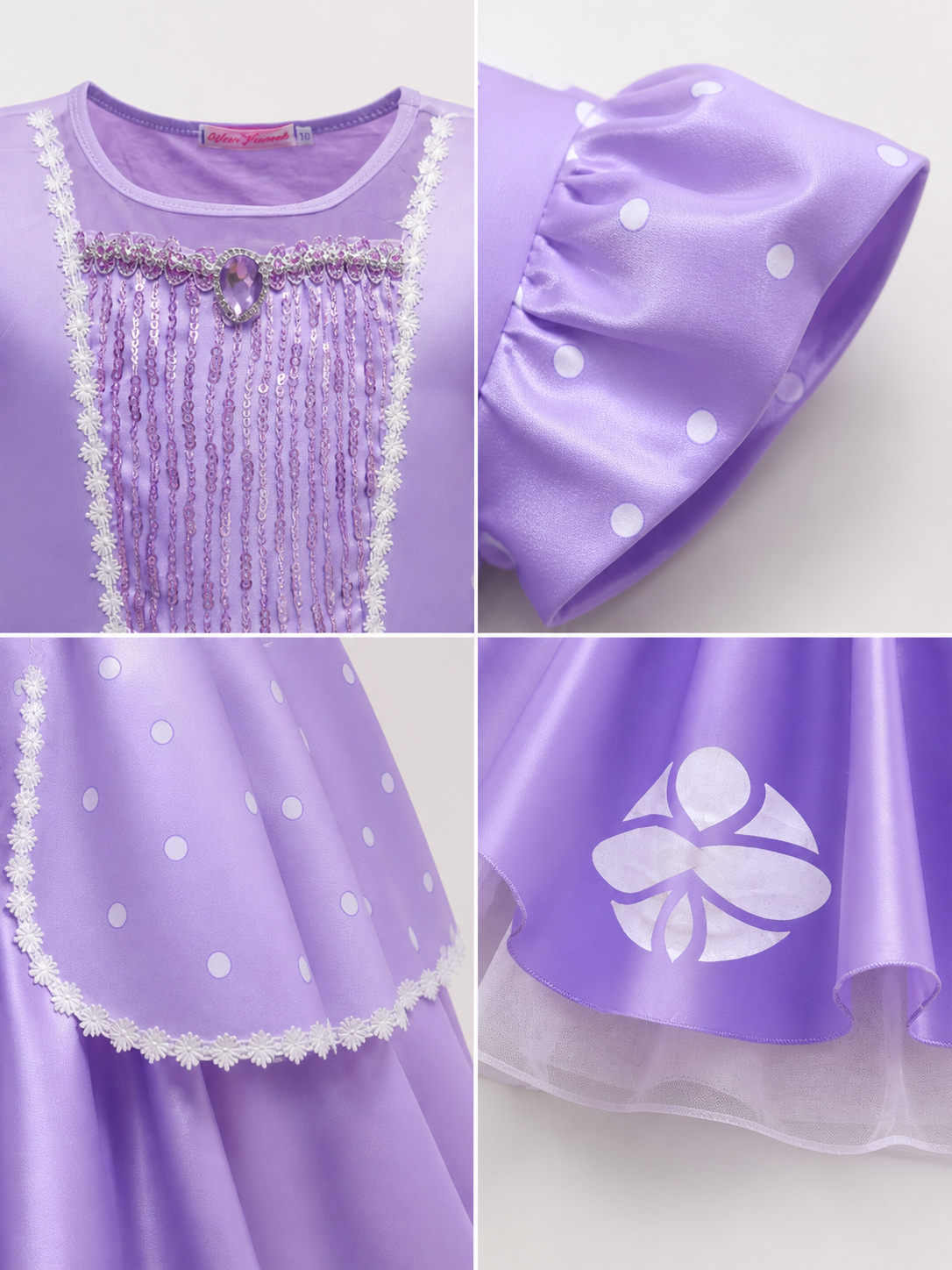 Purple Princess Carnival Costume for Halloween