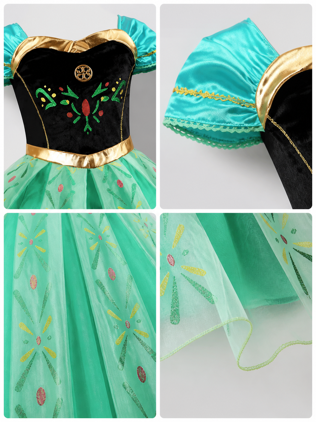 Princess Costume for Halloween and Cosplay detail view