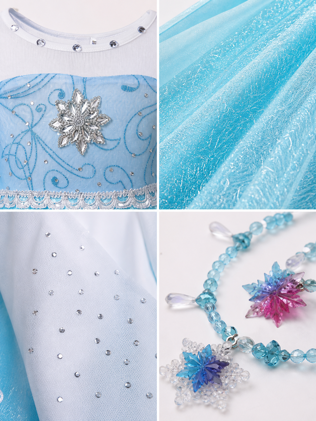 Snow Queen Costume with Lights detail view