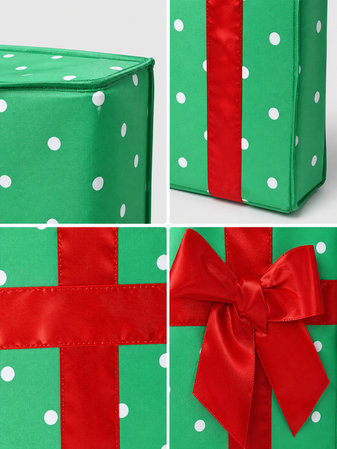 New Year's Gift Box Costume with Red Bow