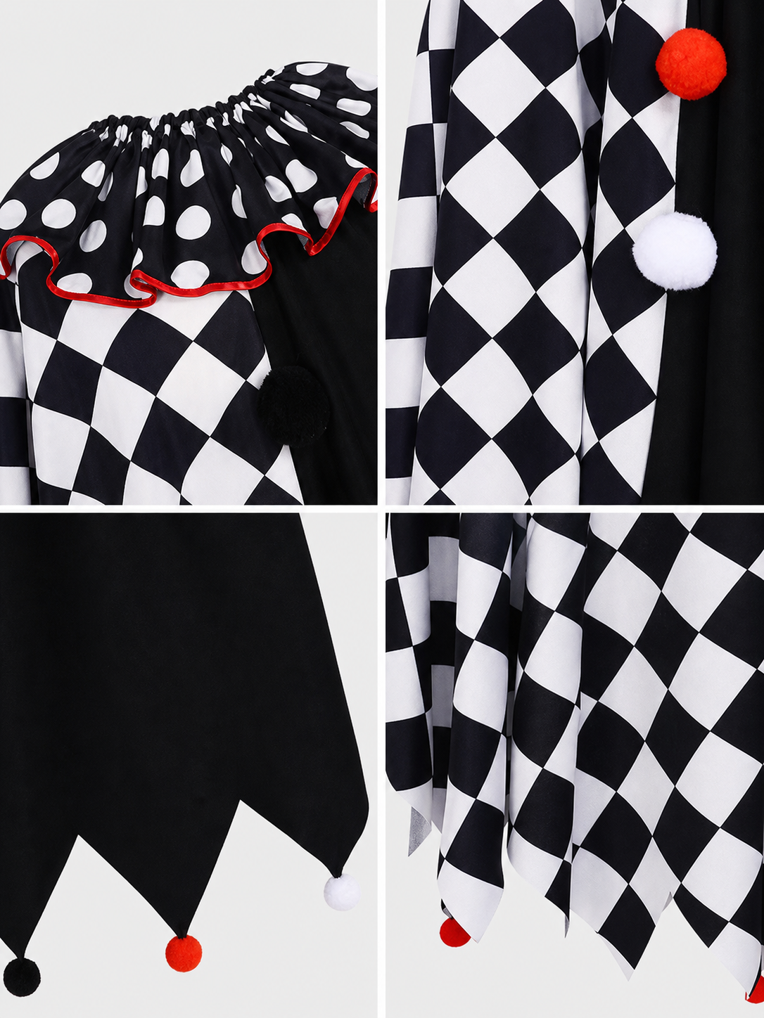 Clown Cape Cloak for a Carnival Costume
