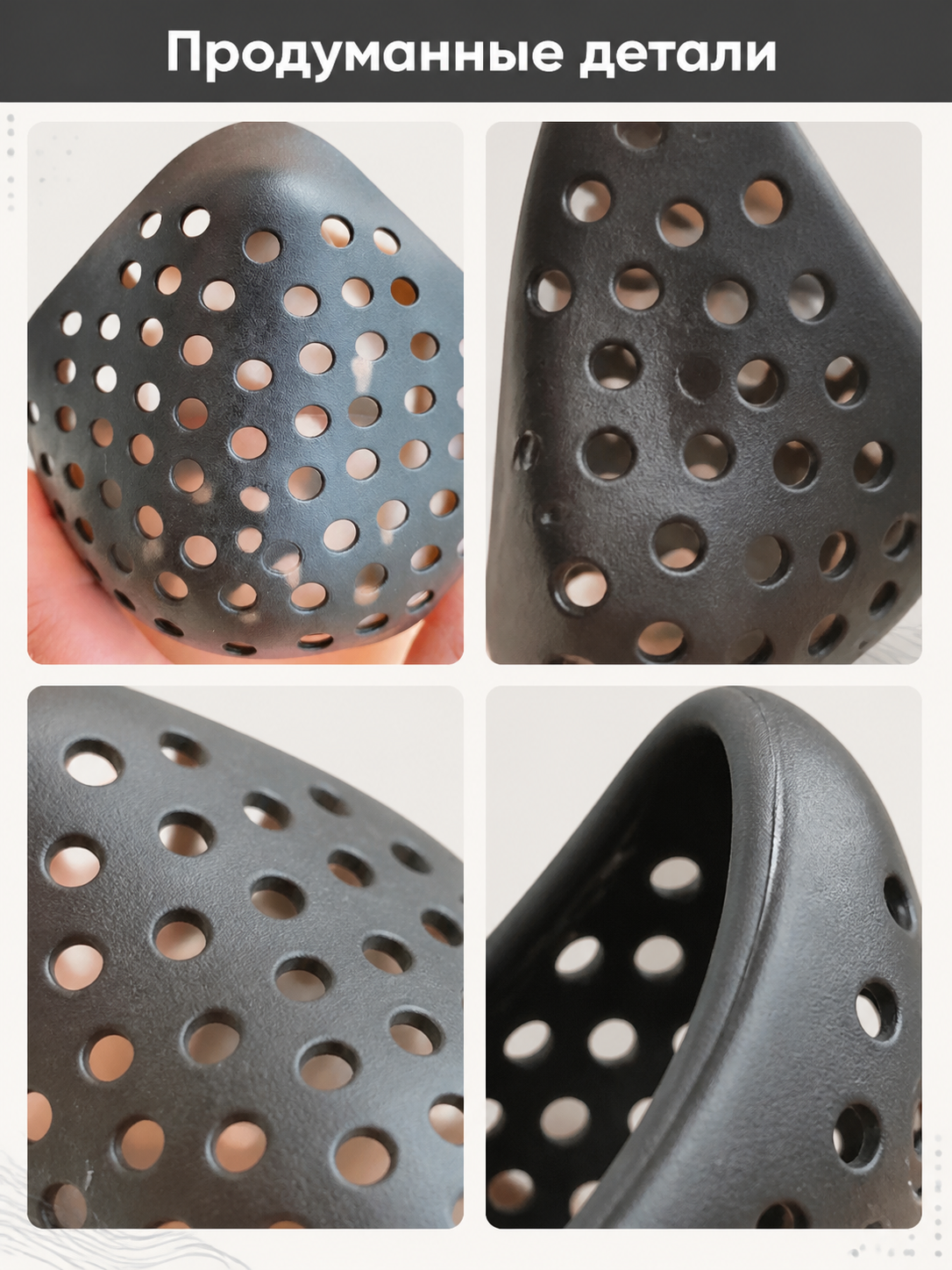 Dark Gray Full-Face Cosplay Mask detail view