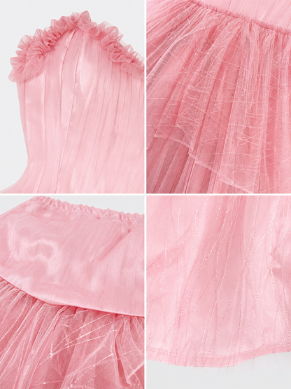 Pink Glinda cosplay dress for Halloween