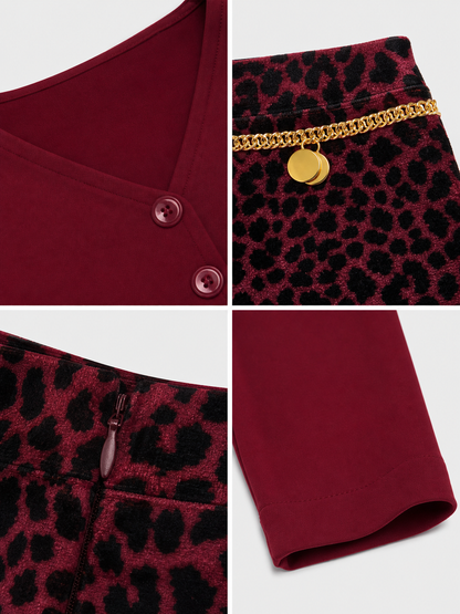 Mary Cosplay Costume: Burgundy Top and Skirt