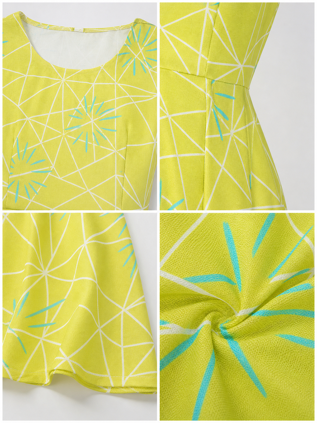 Inside Out 2 Cosplay Dress with Flared Skirt