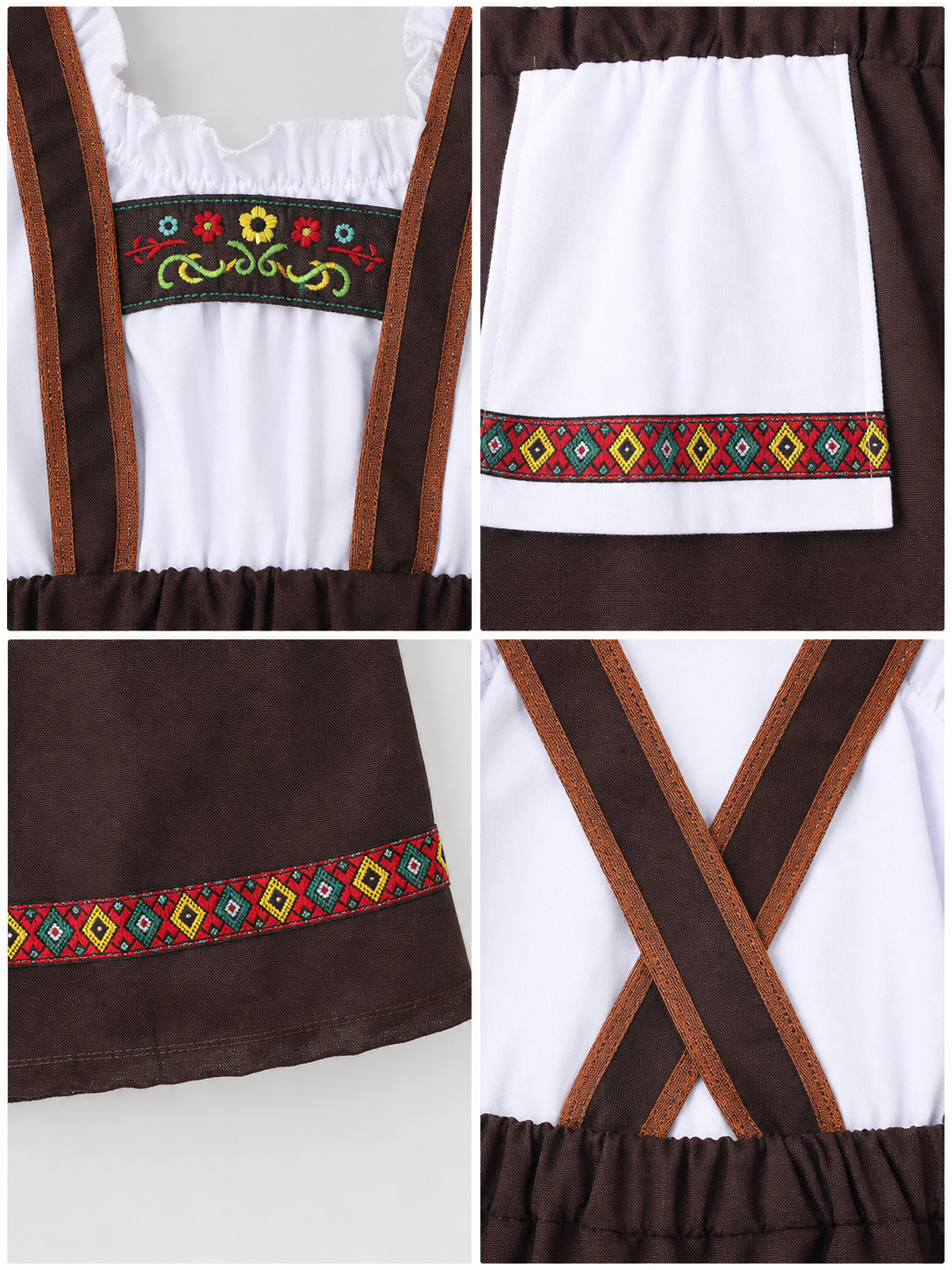 Bavarian Folk-Style Costume Dress