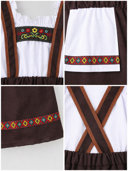 Bavarian Folk-Style Costume Dress