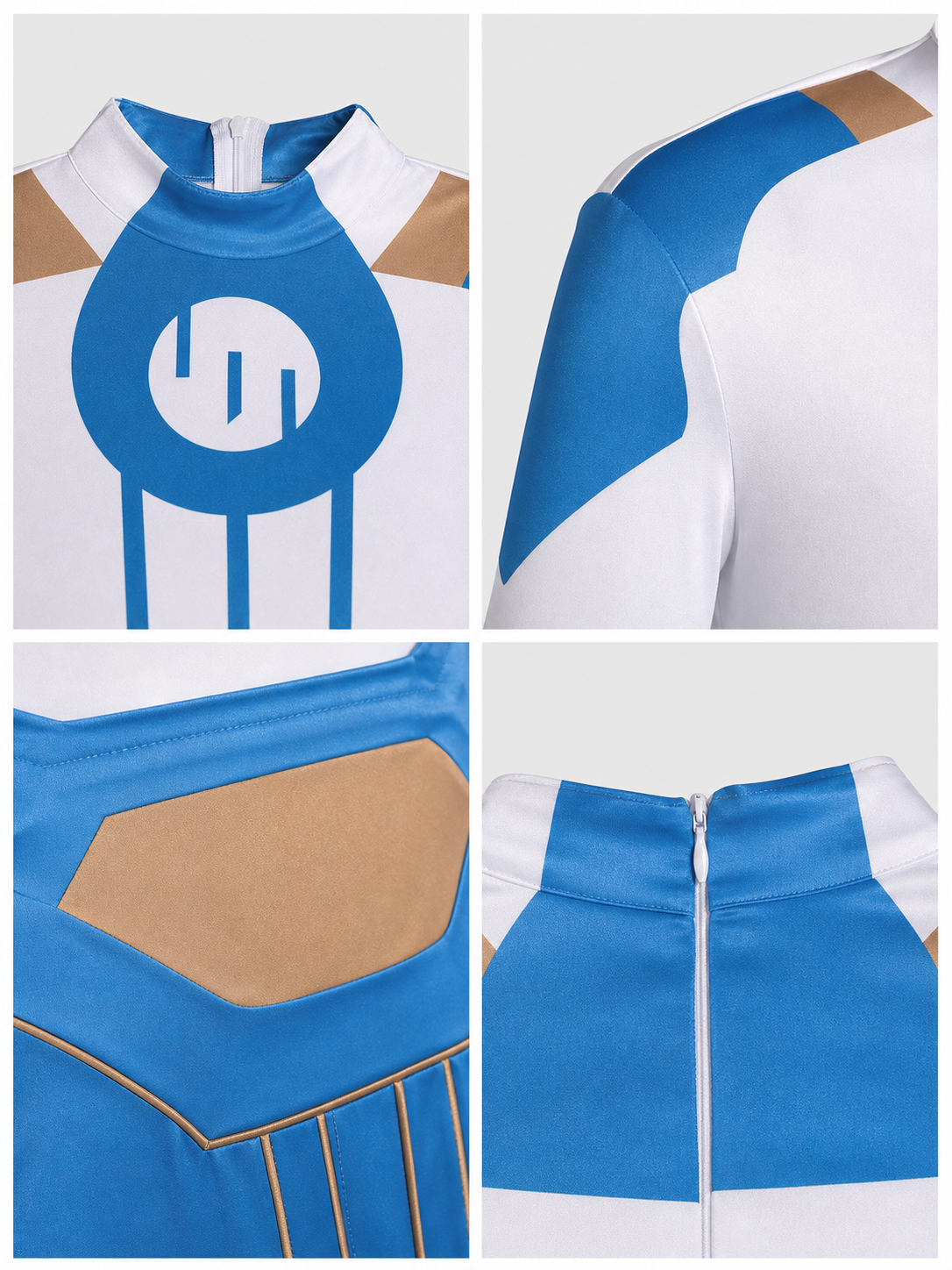 Cosplay Costume with Jumpsuit and Long Cape