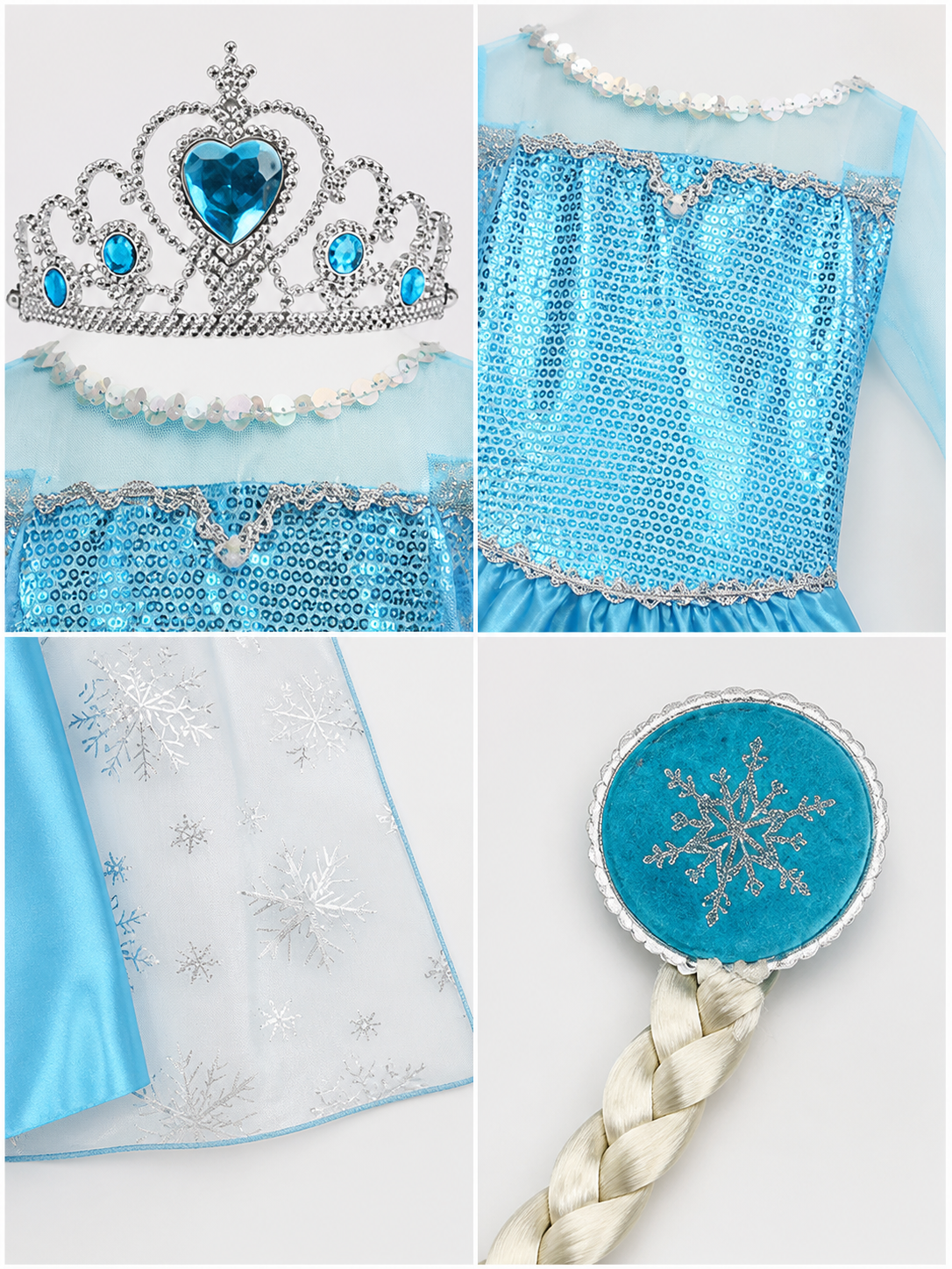 Snow Princess Halloween Costume detail view