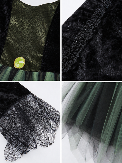 Halloween Costume Dress with Layered Skirt