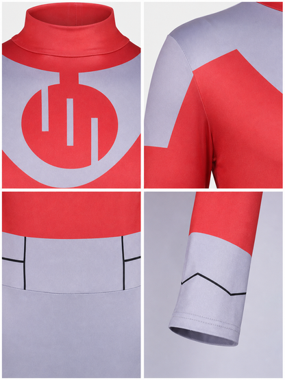 Cosplay Costume: Red Turtleneck and Long Skirt