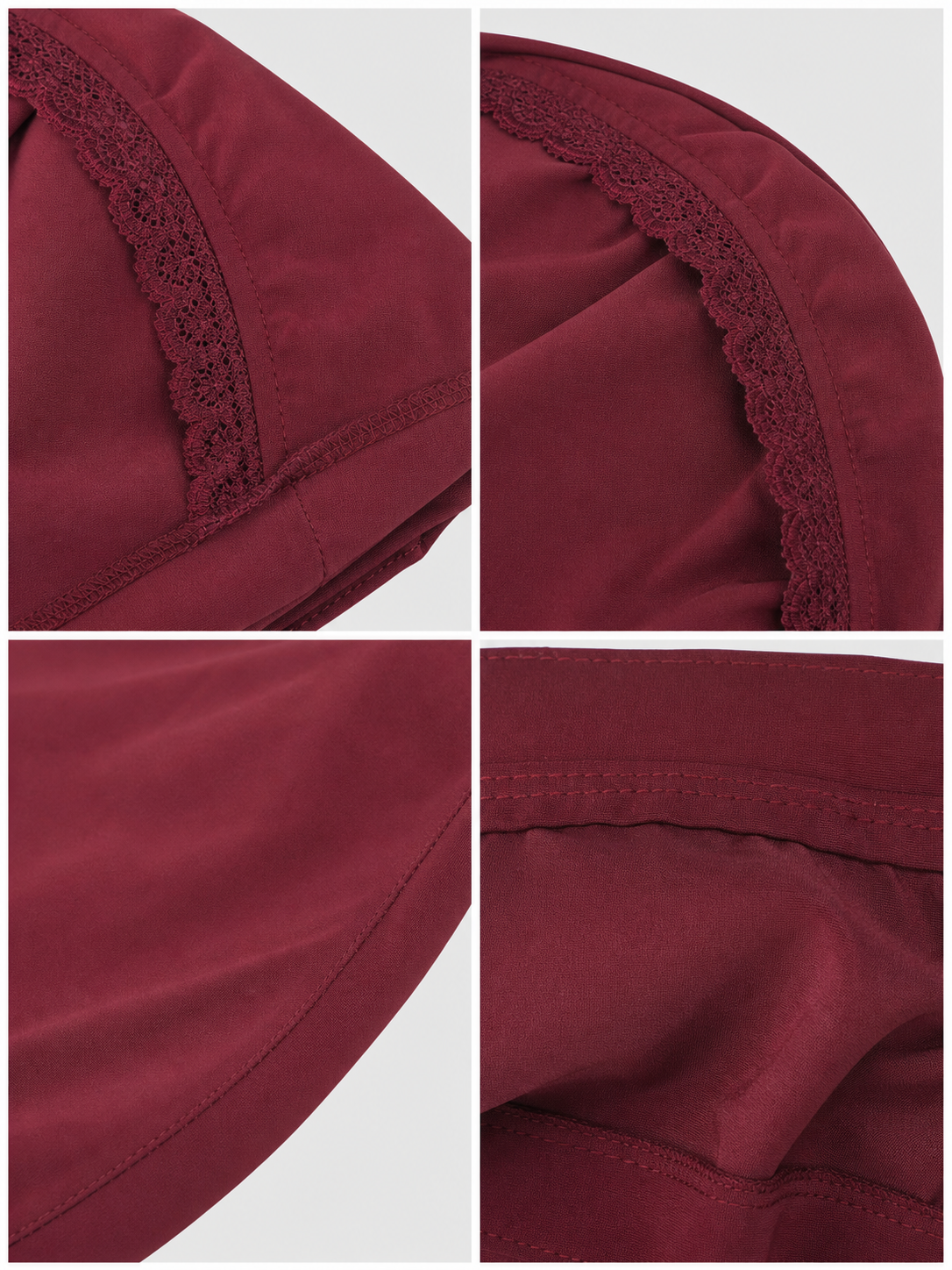 Maxi Dress with a Deep V-Neckline and Lace Inserts