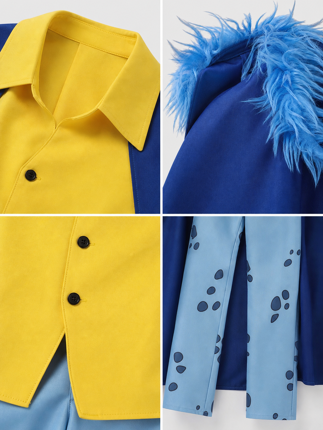 Trafalgar Law Cosplay Costume: Cape, Jacket, and Pants
