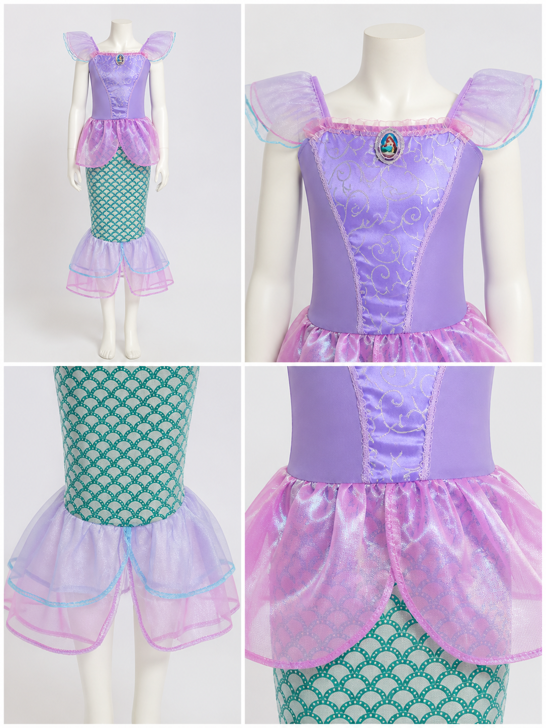 Mermaid Costume for Halloween and Cosplay detail view
