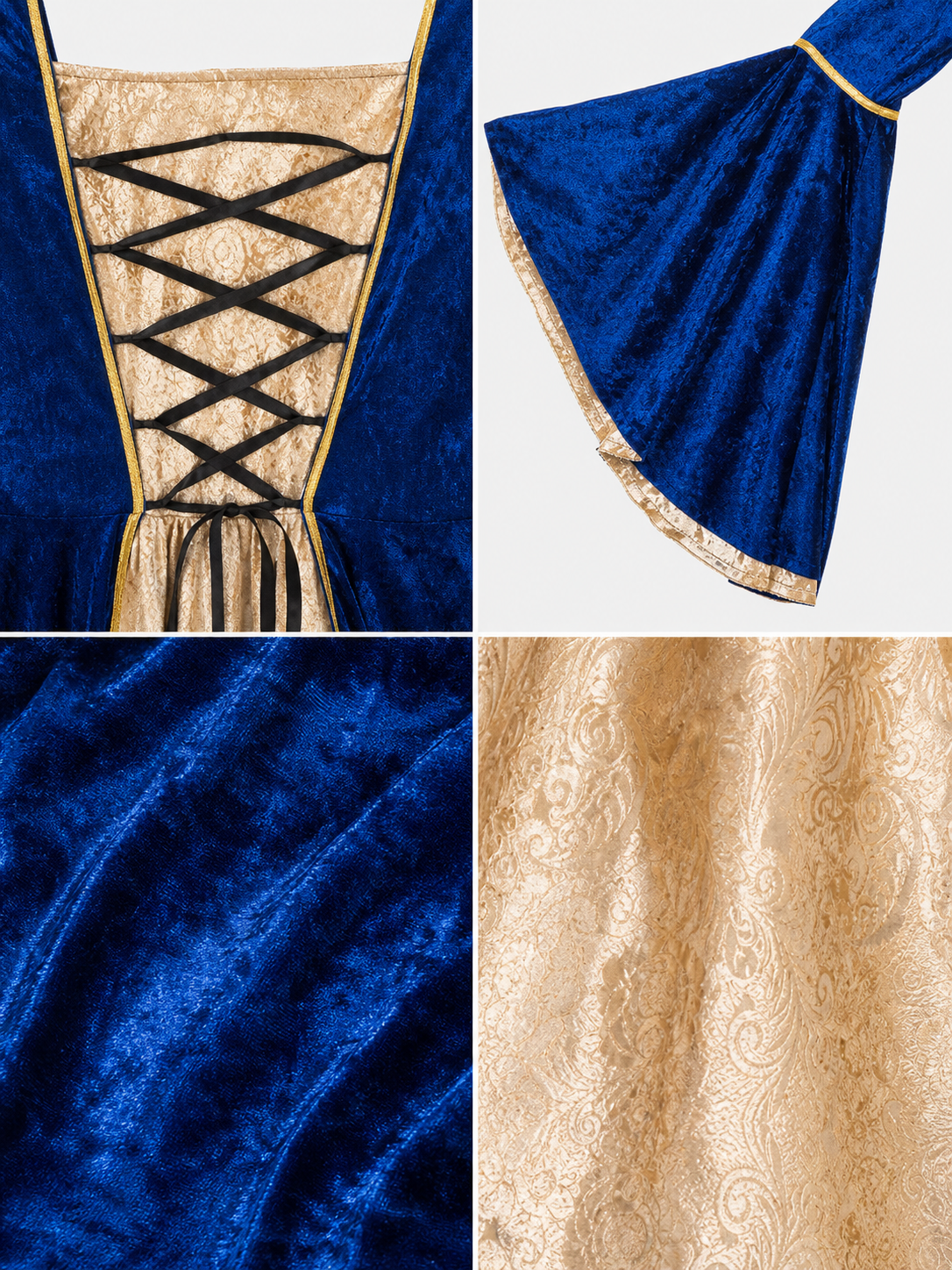 Vampire Costume — Long Court Dress for Cosplay