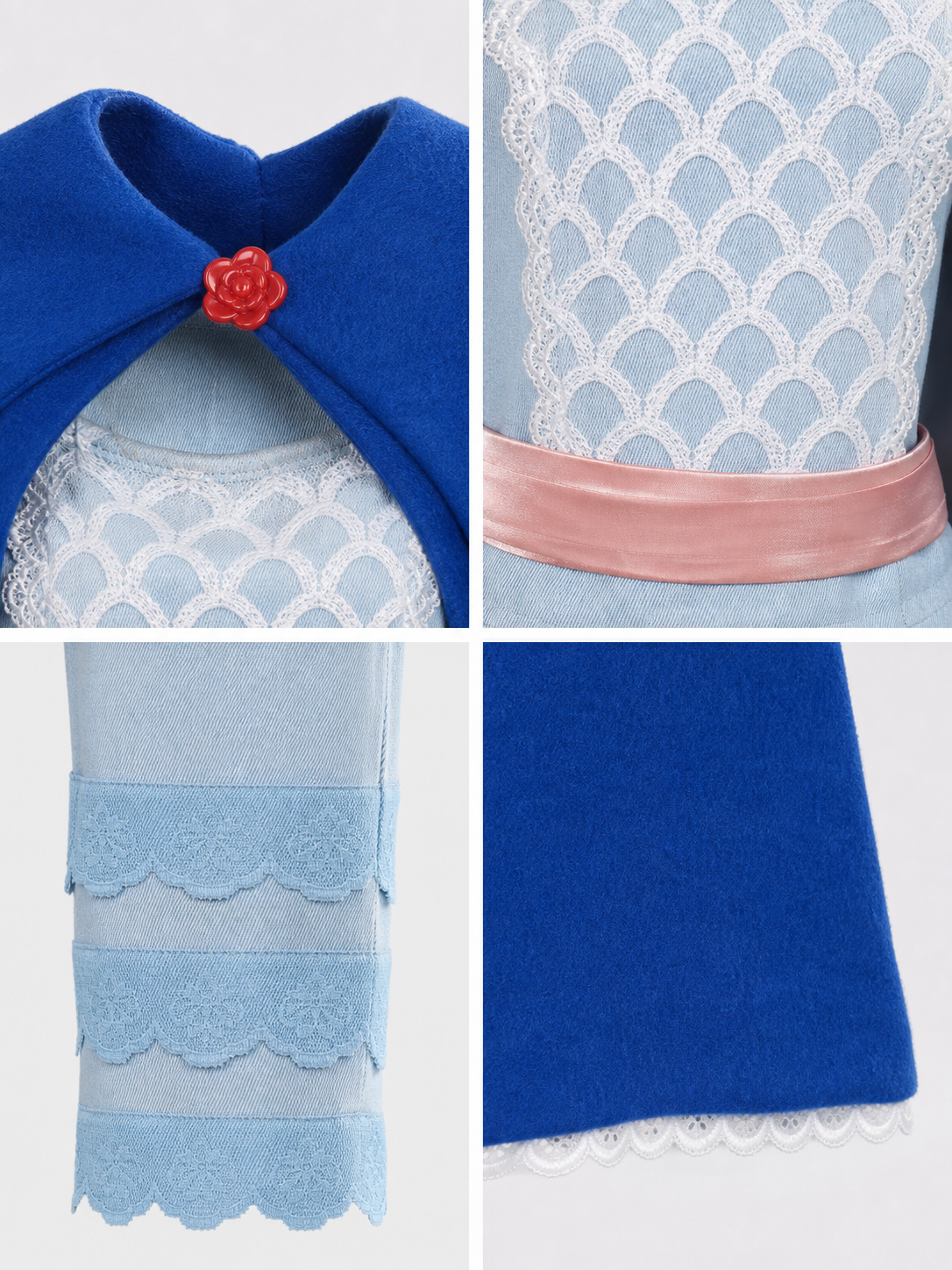 Cosplay Costume with Cape, Top, and Pants
