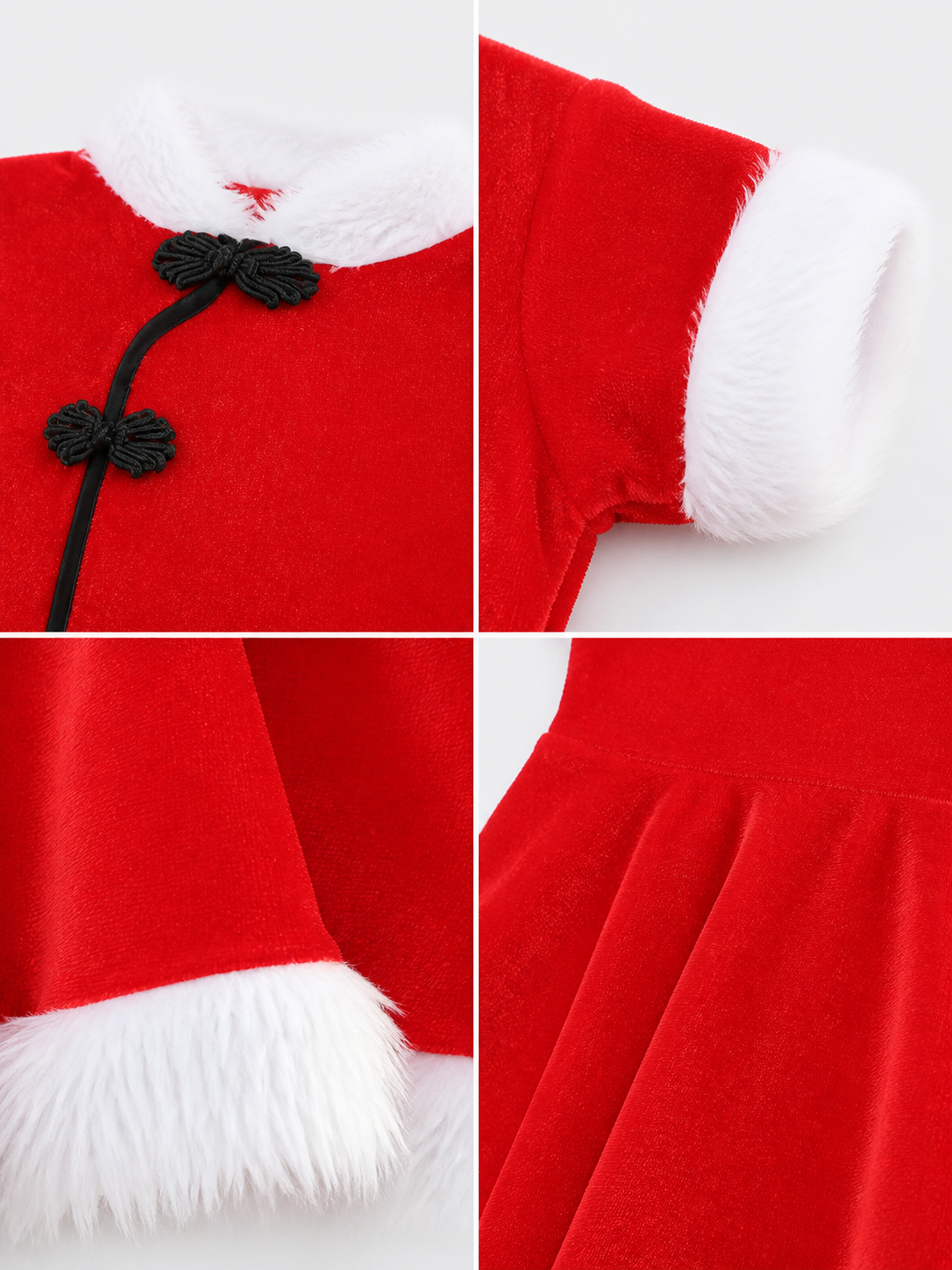 Children's Red Chinese-Style Holiday Dress