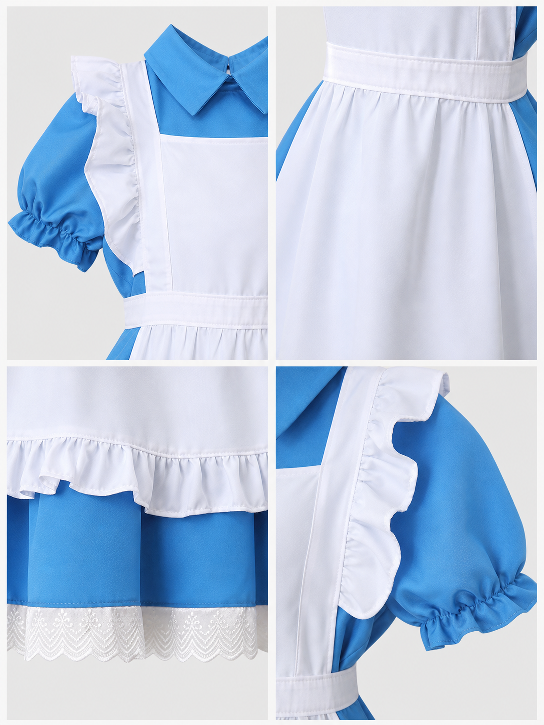 Alice Costume: Dress with Apron and Bow