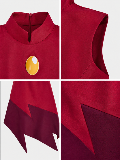 Edalyn cosplay dress in a school uniform style, red