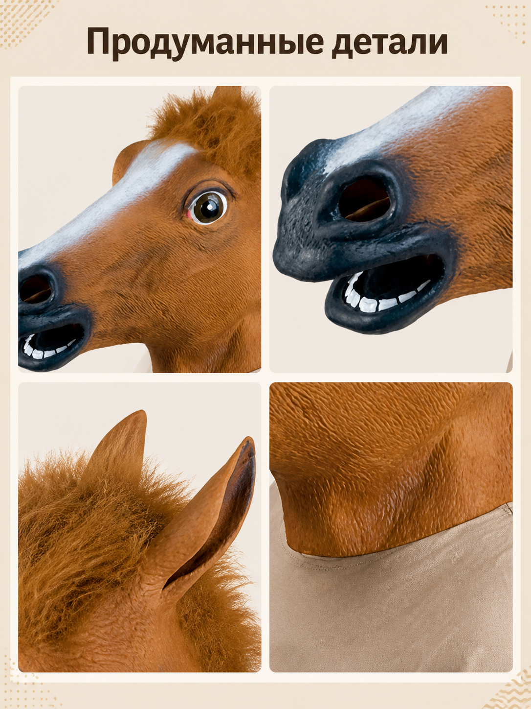 Halloween Horse Head Carnival Mask
