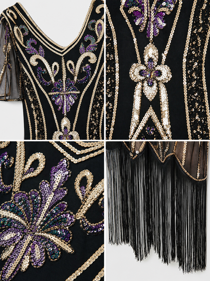 Art Deco-Style Fringe Cocktail Dress