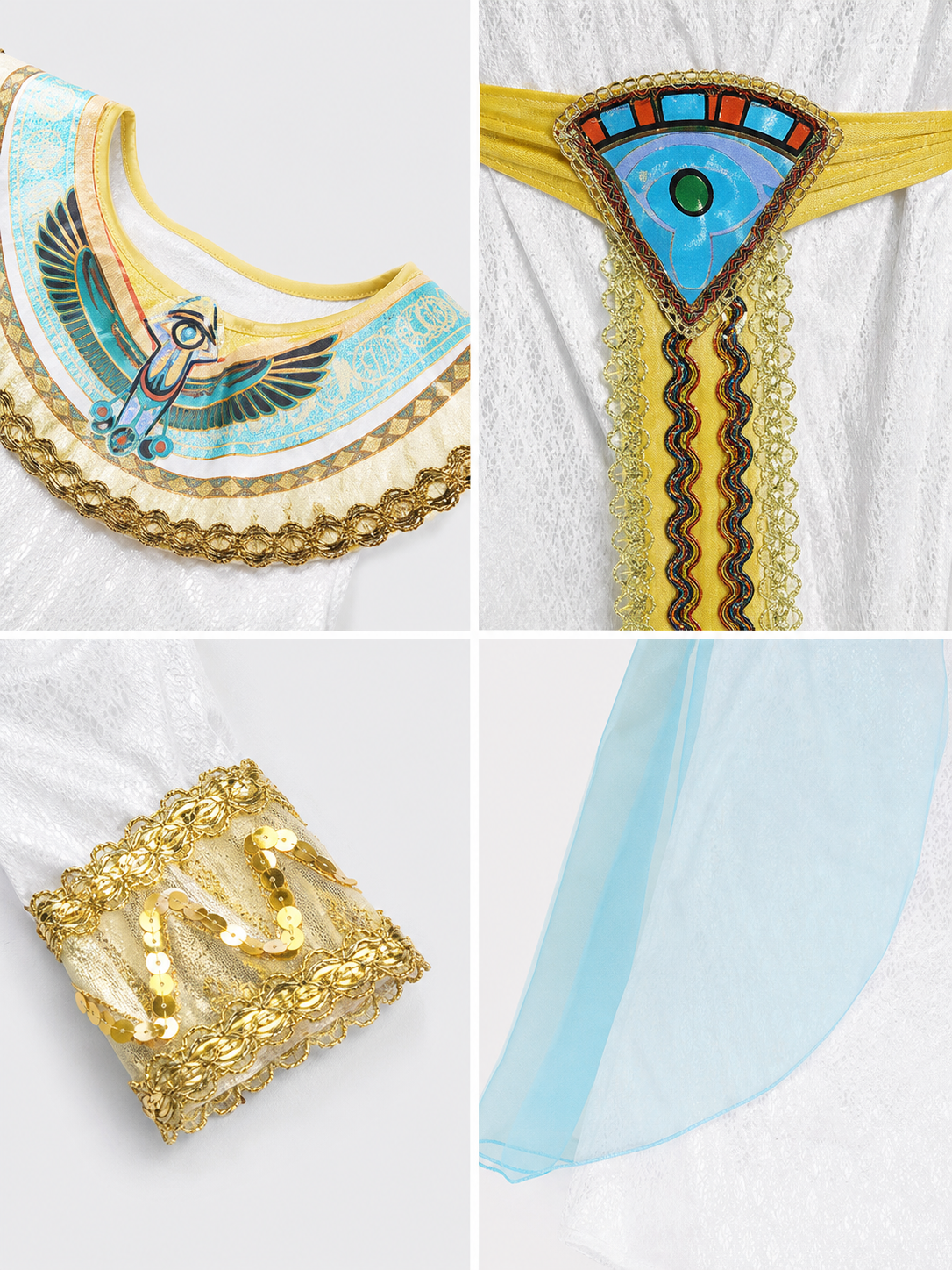 Ancient Egyptian Style Carnival Costume for Cosplay